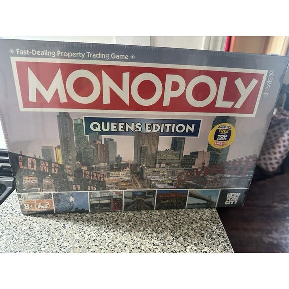 Queens, NY Monopoly Board Game - New & Sealed - Picture 1 of 3